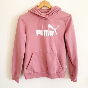 Puma mauve pink hoodie sweatshirt size Medium